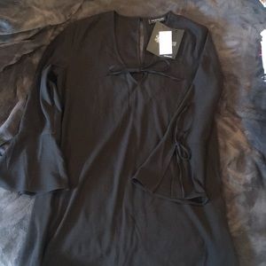 A line black dress